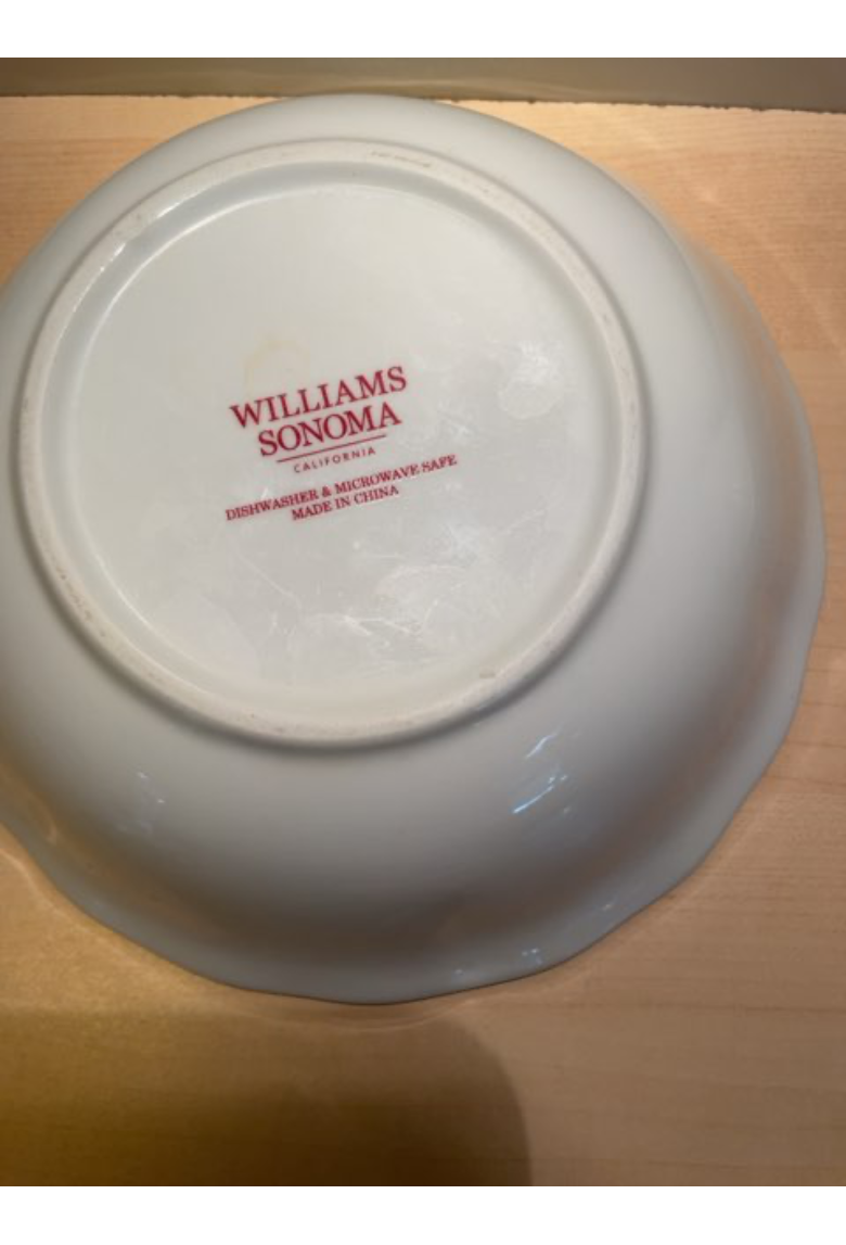 Williams Sonoma juletallerken