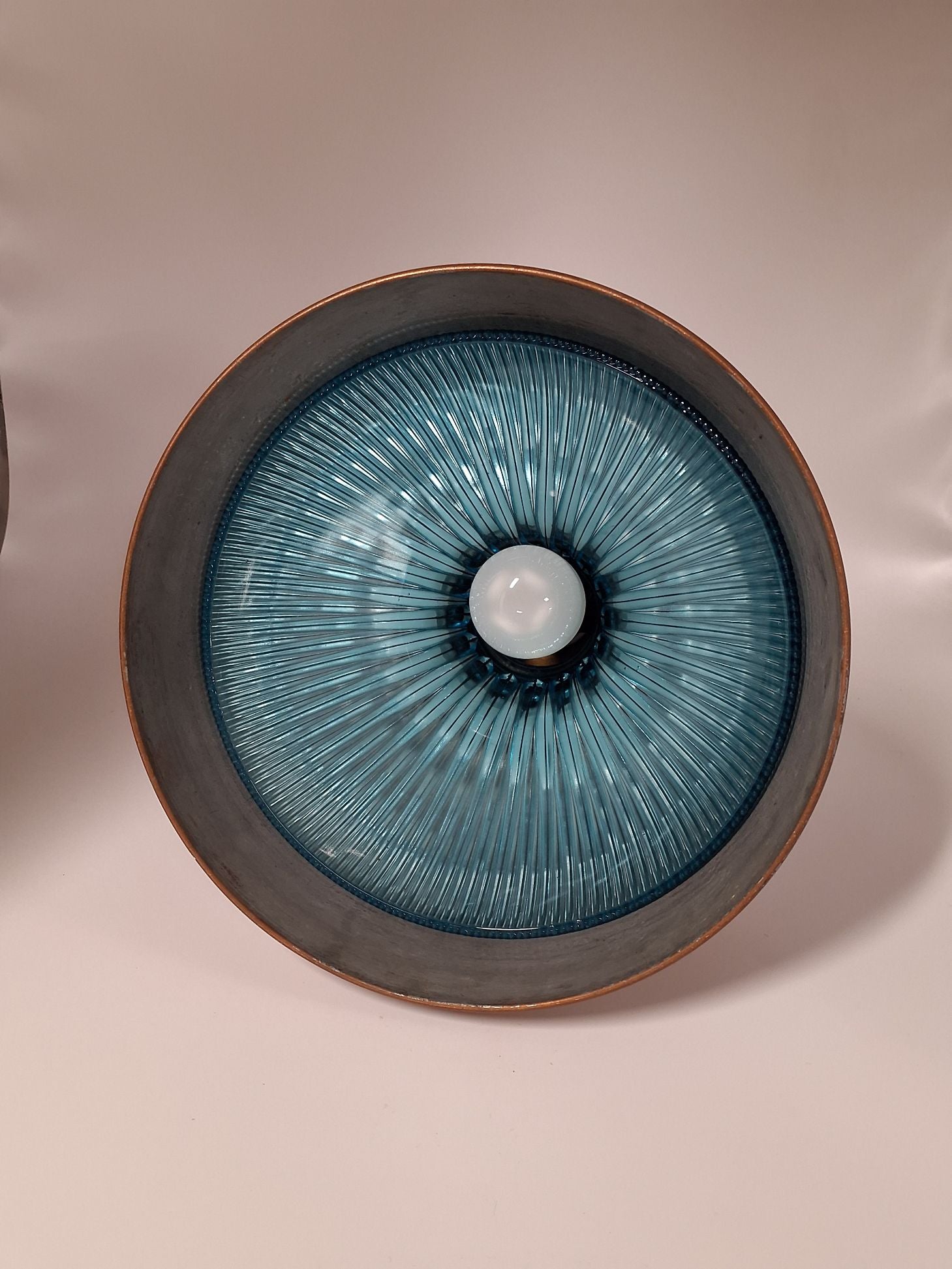 Stor kobberlampe pendel 46 cm