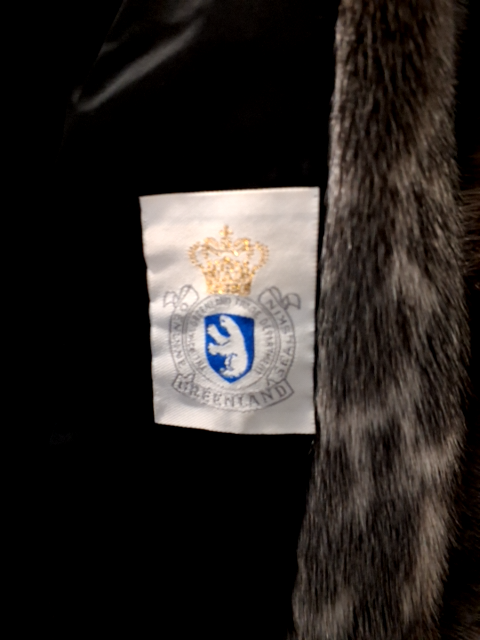 Sælskindsjakke med hætte