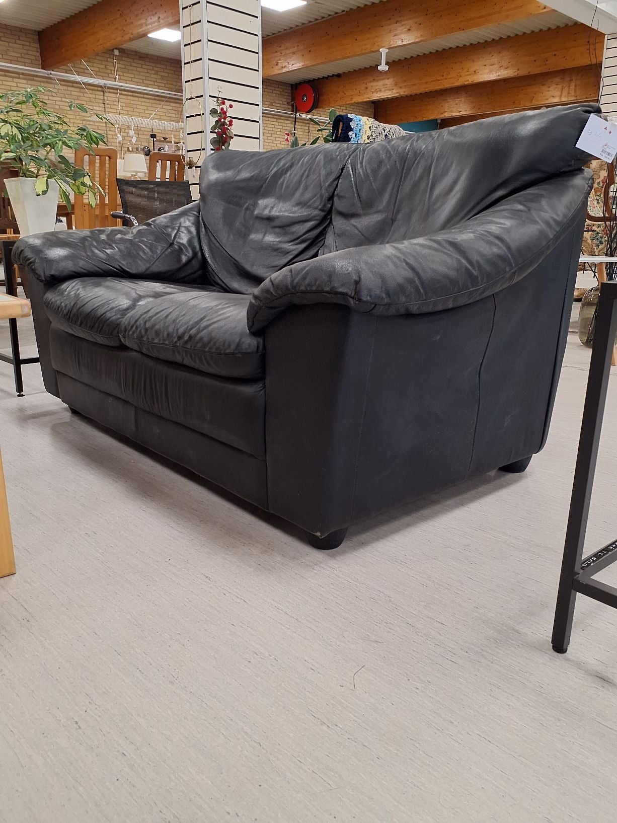 Sort sofa 2-pers