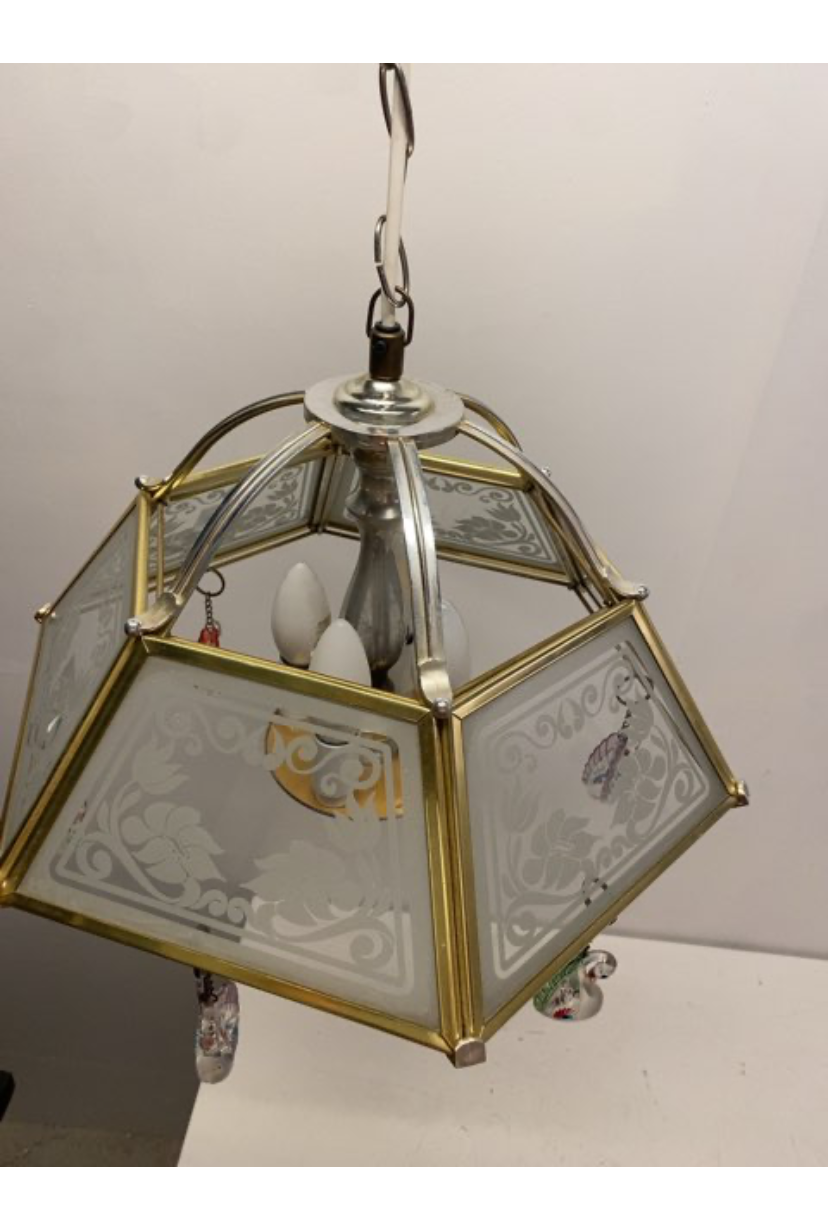 Pendel i glas/metal
