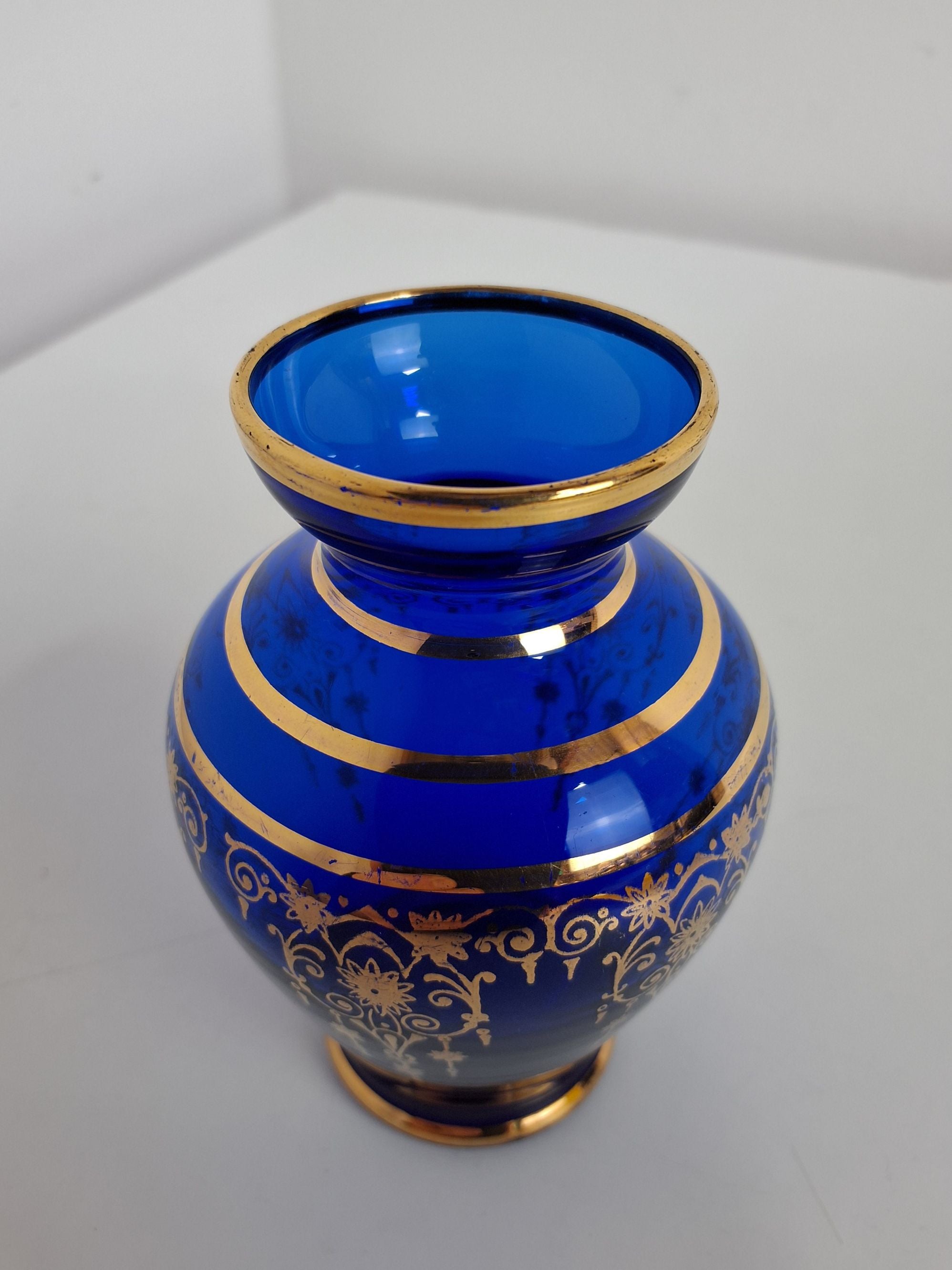 Kobolt blå vase
