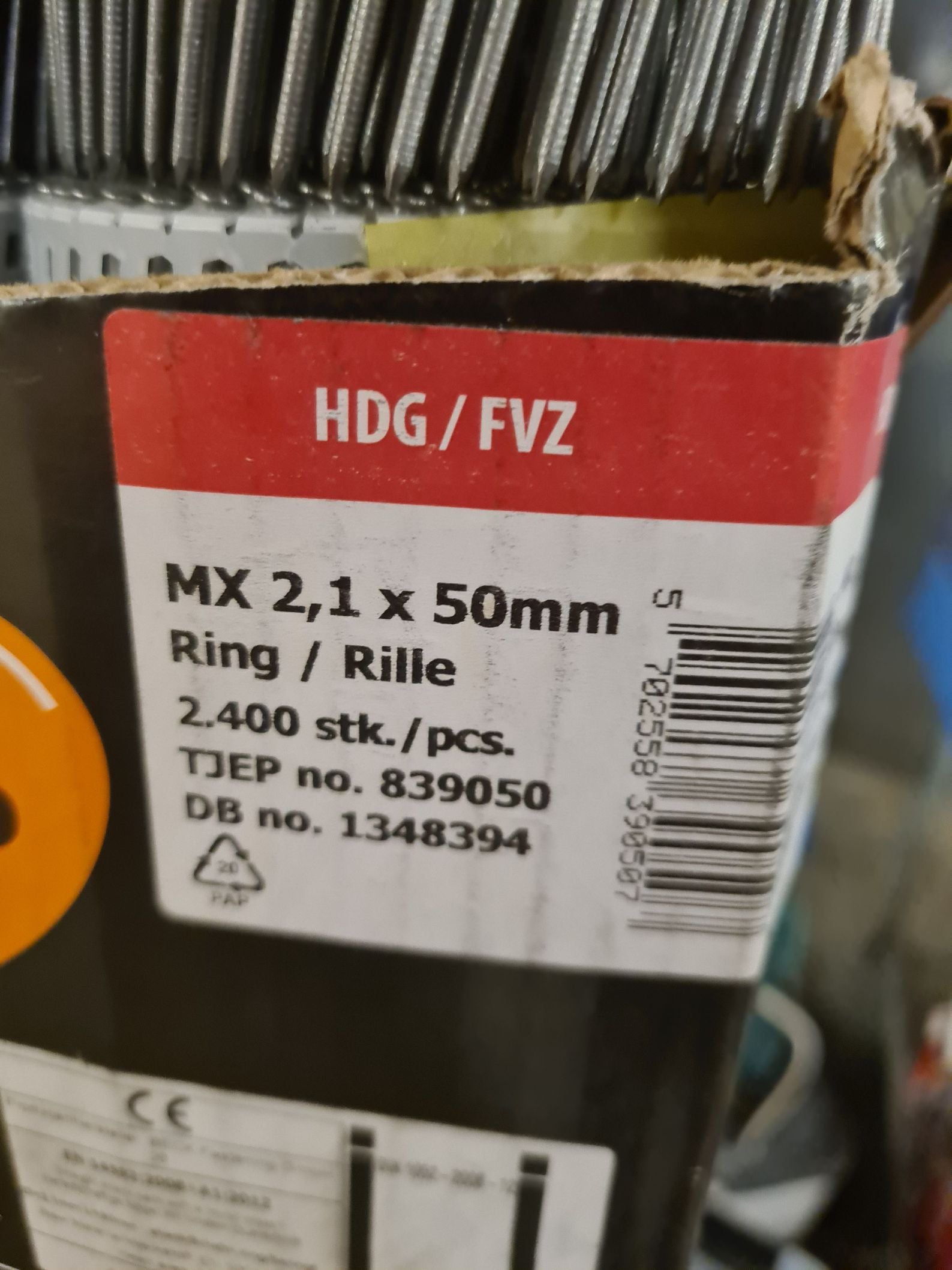 TJEP MX 2.1 x 50 mm