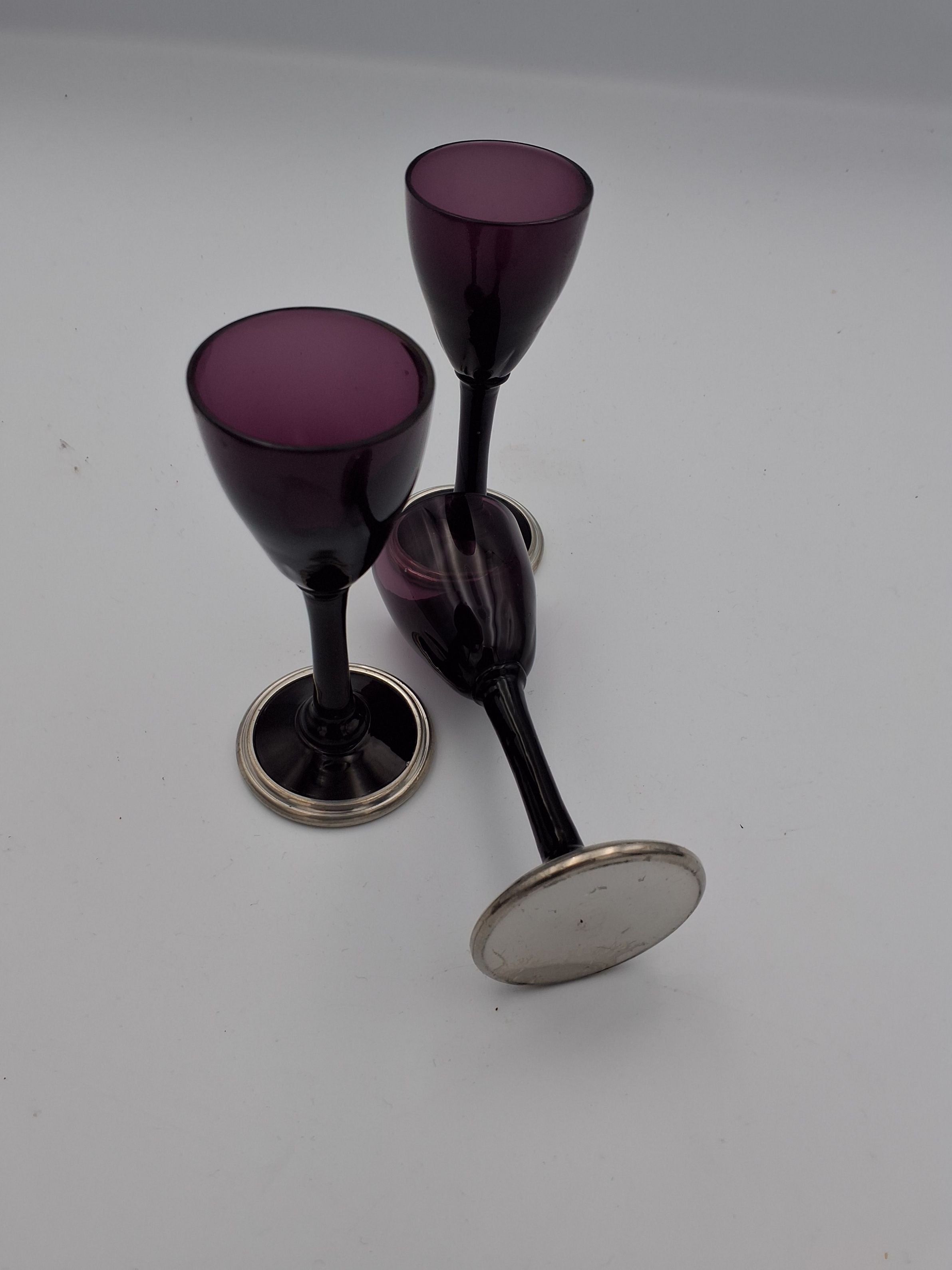 Snapsglas (3) vintage
