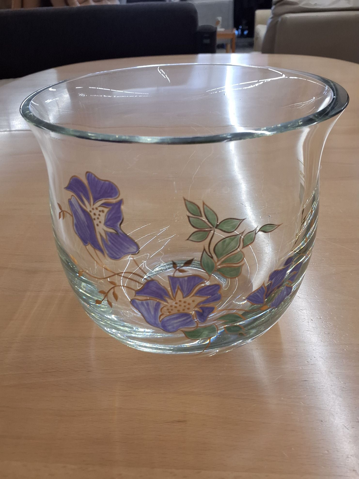 Glas urtepotte 18 cm.
