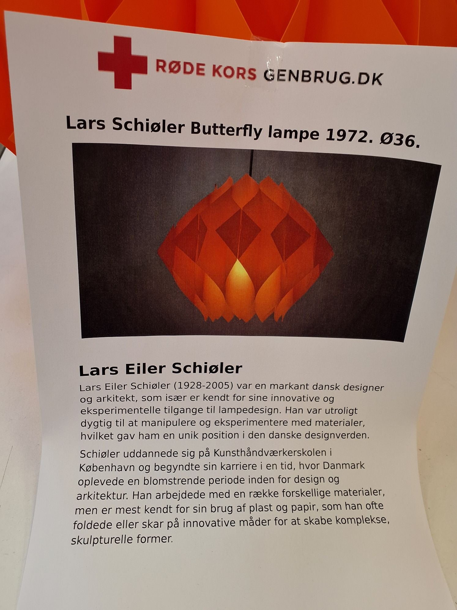 Lampe, Schiøler design