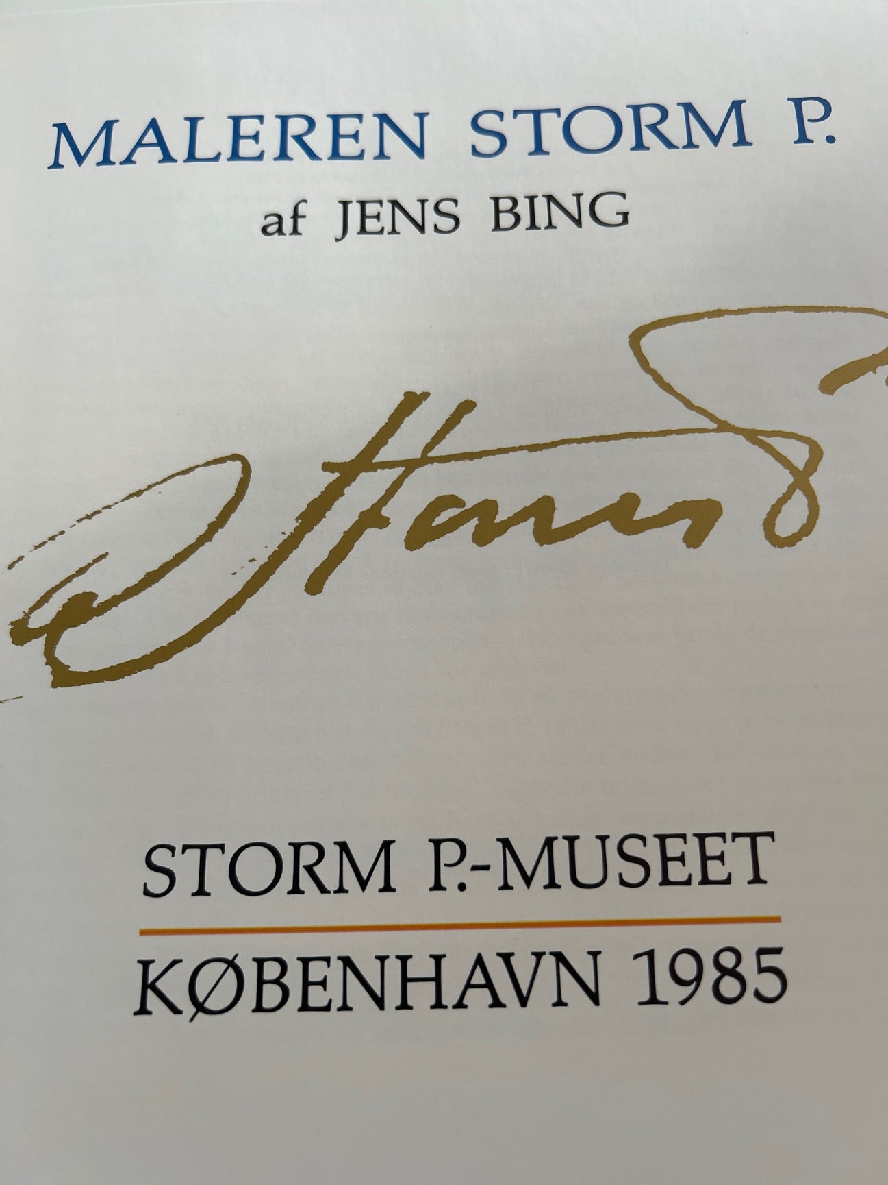 Maleren Storm P af Jens Bing