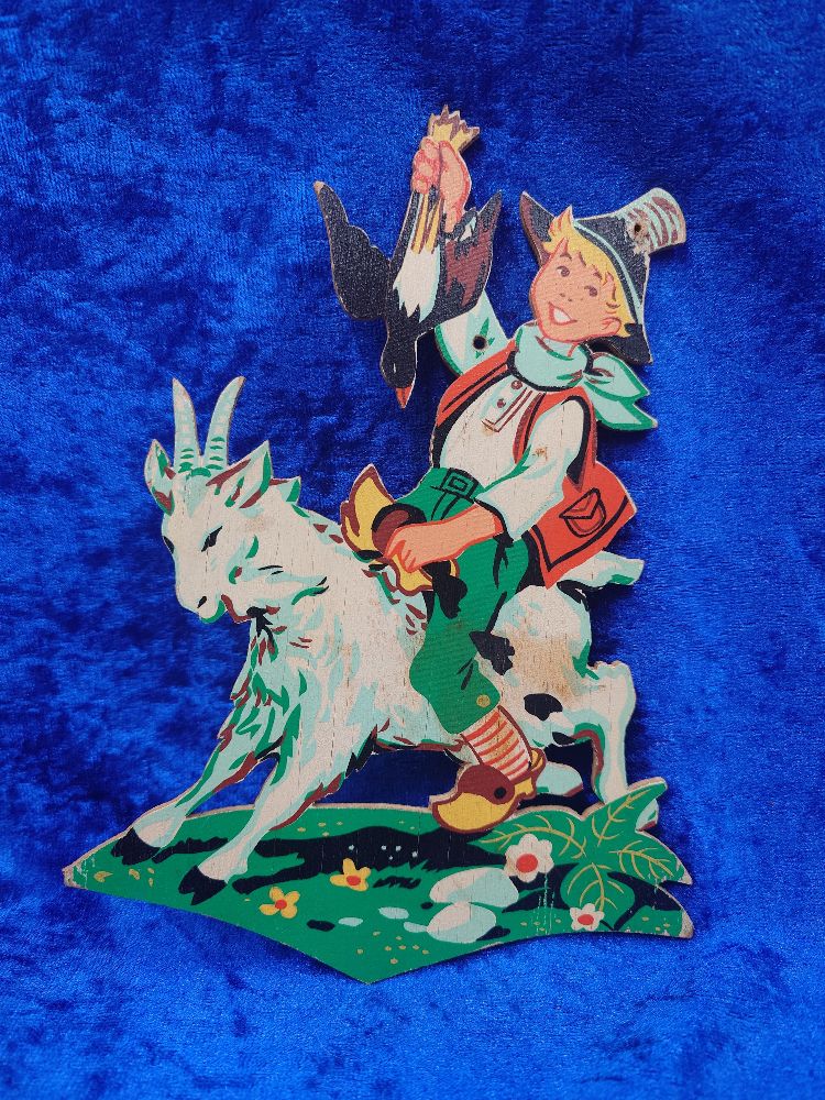 Retro krydsfiner figurer