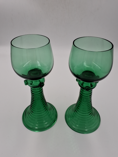 4 stk. Grønne glas