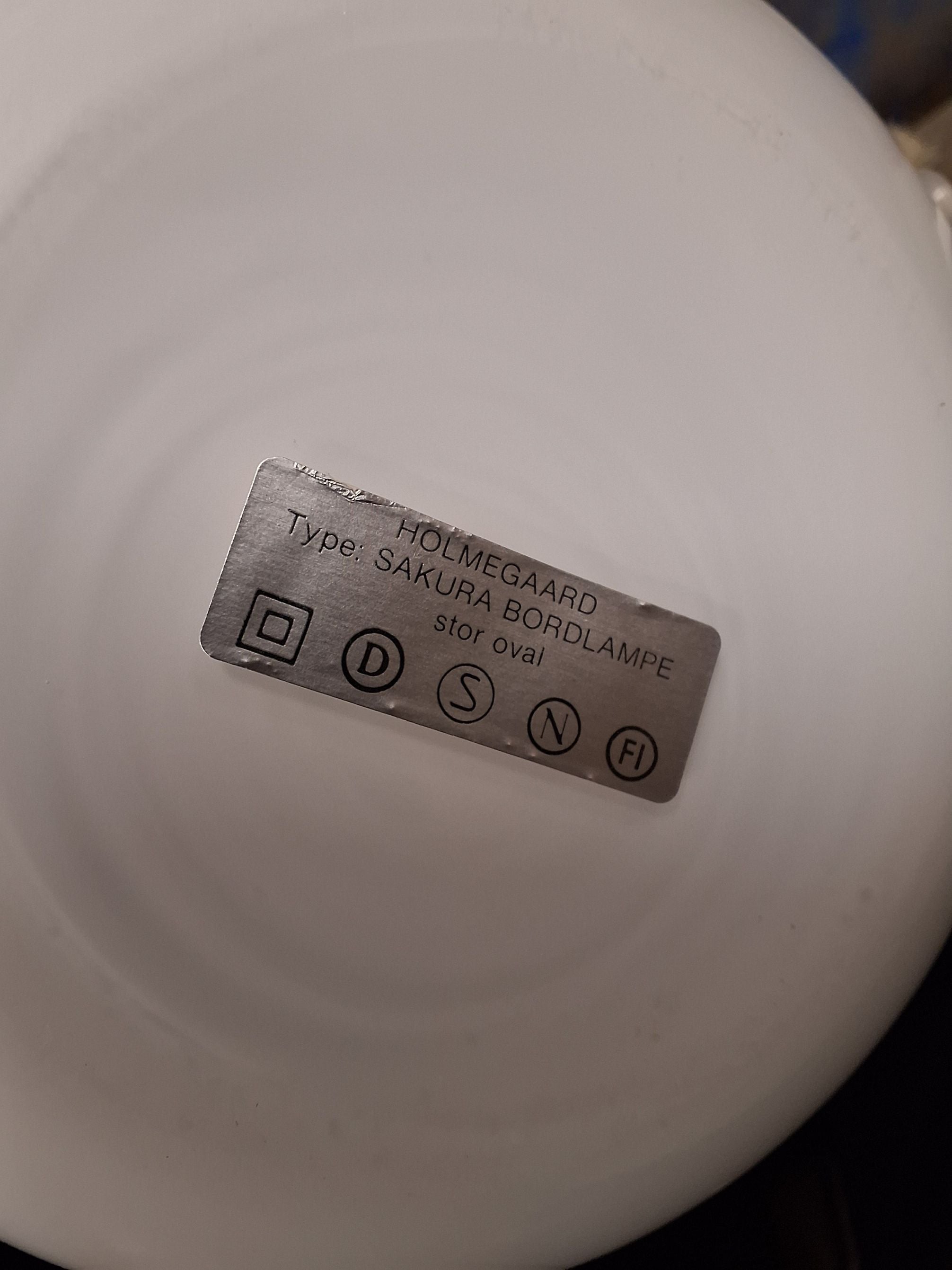 Holmegaard bordlampe