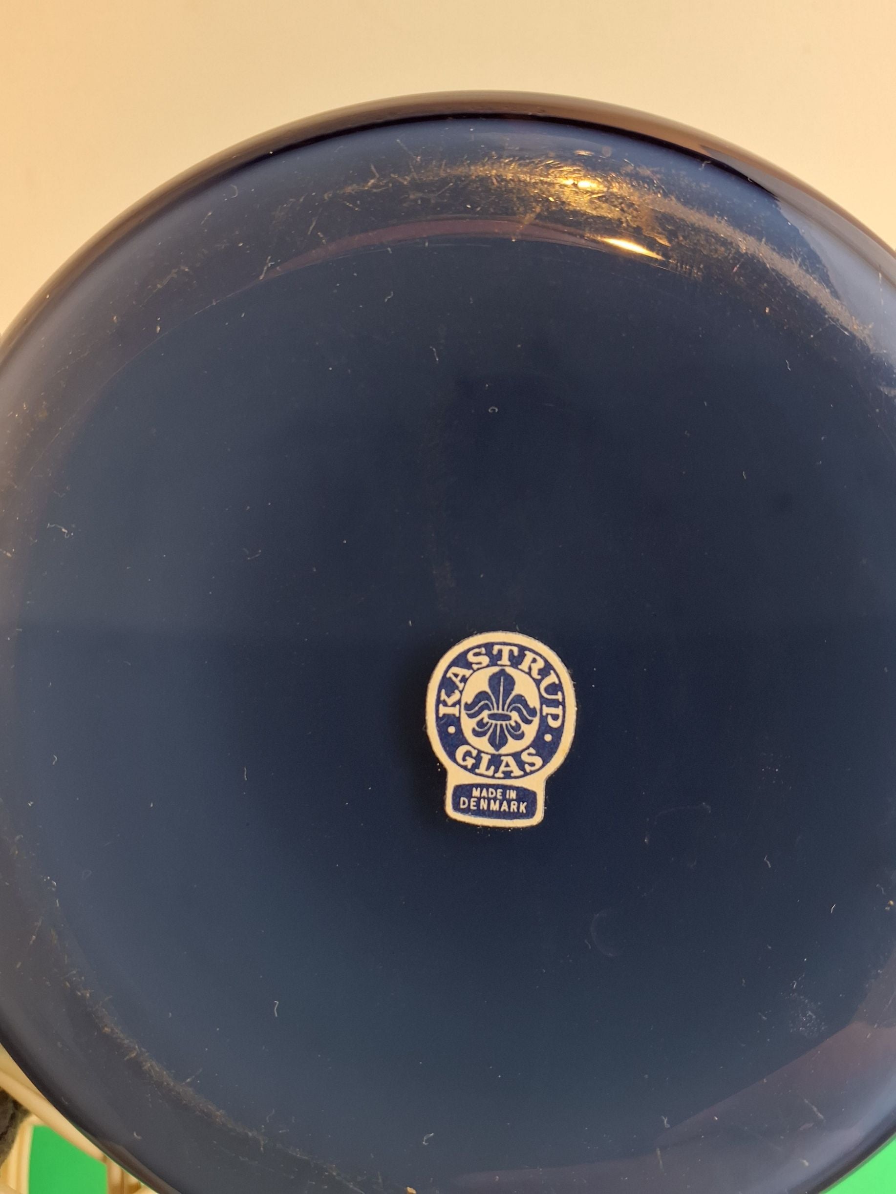 Bordlampe kastrup glas