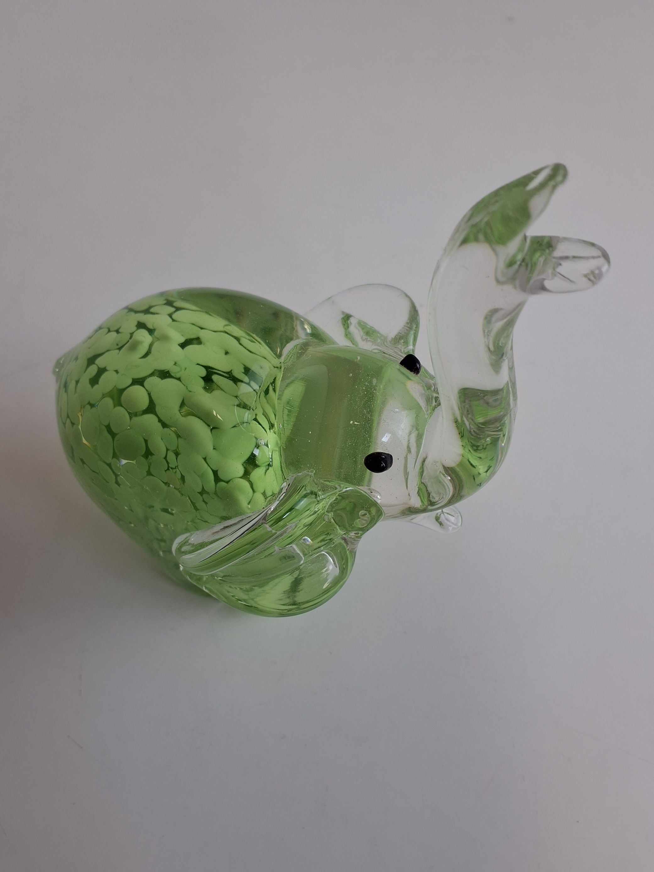 Glas elefant lysegrøn