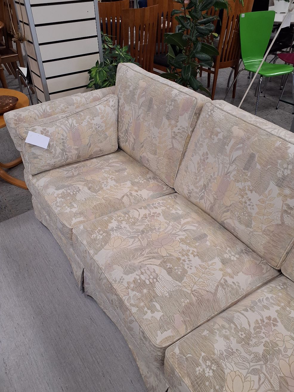 Blomstret 3-pers sofa