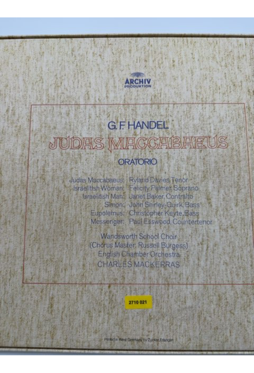 LP - G. F. Handels Judas Maggabaeus korværk