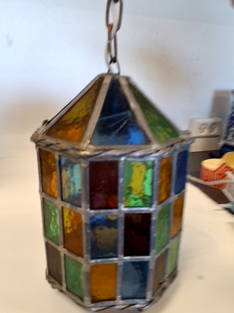 Glasmosaik lampe