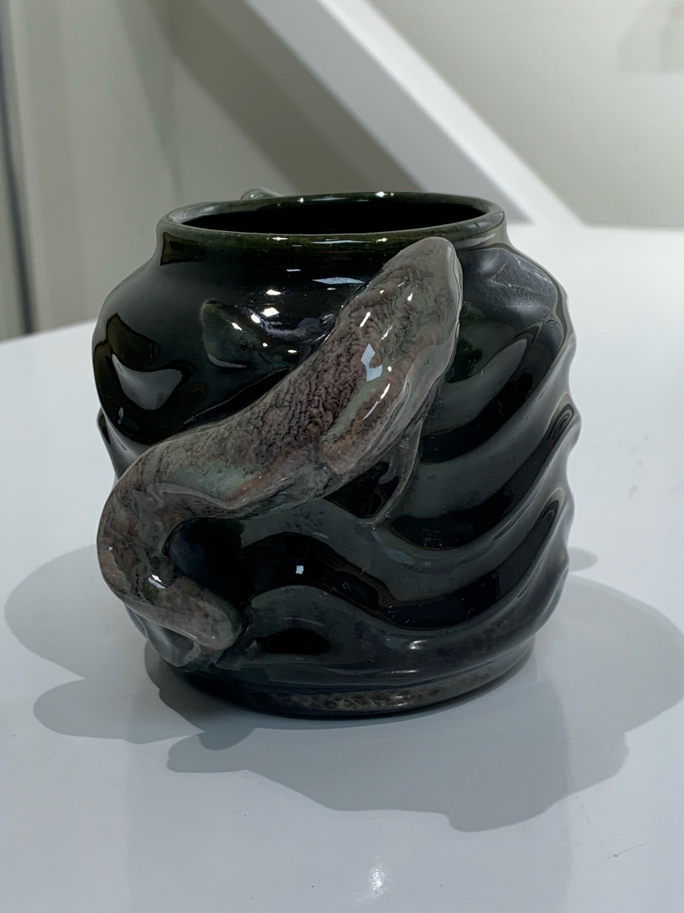 Michael Andersen krukke / vase med fisk