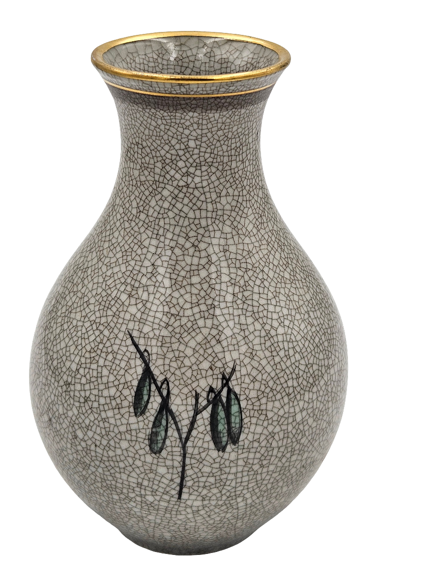 Vase med guldkant
