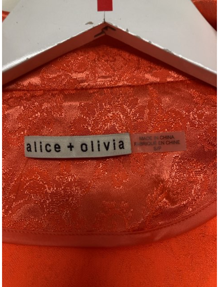 Alice + Olivia Blazer orange