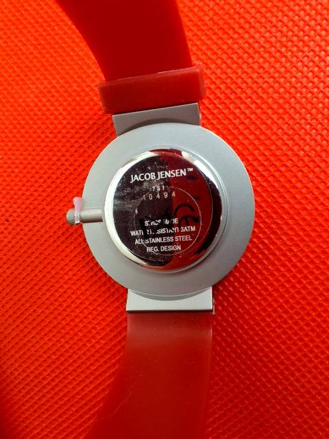 Jacob Jensen 751 armbåndsur rød