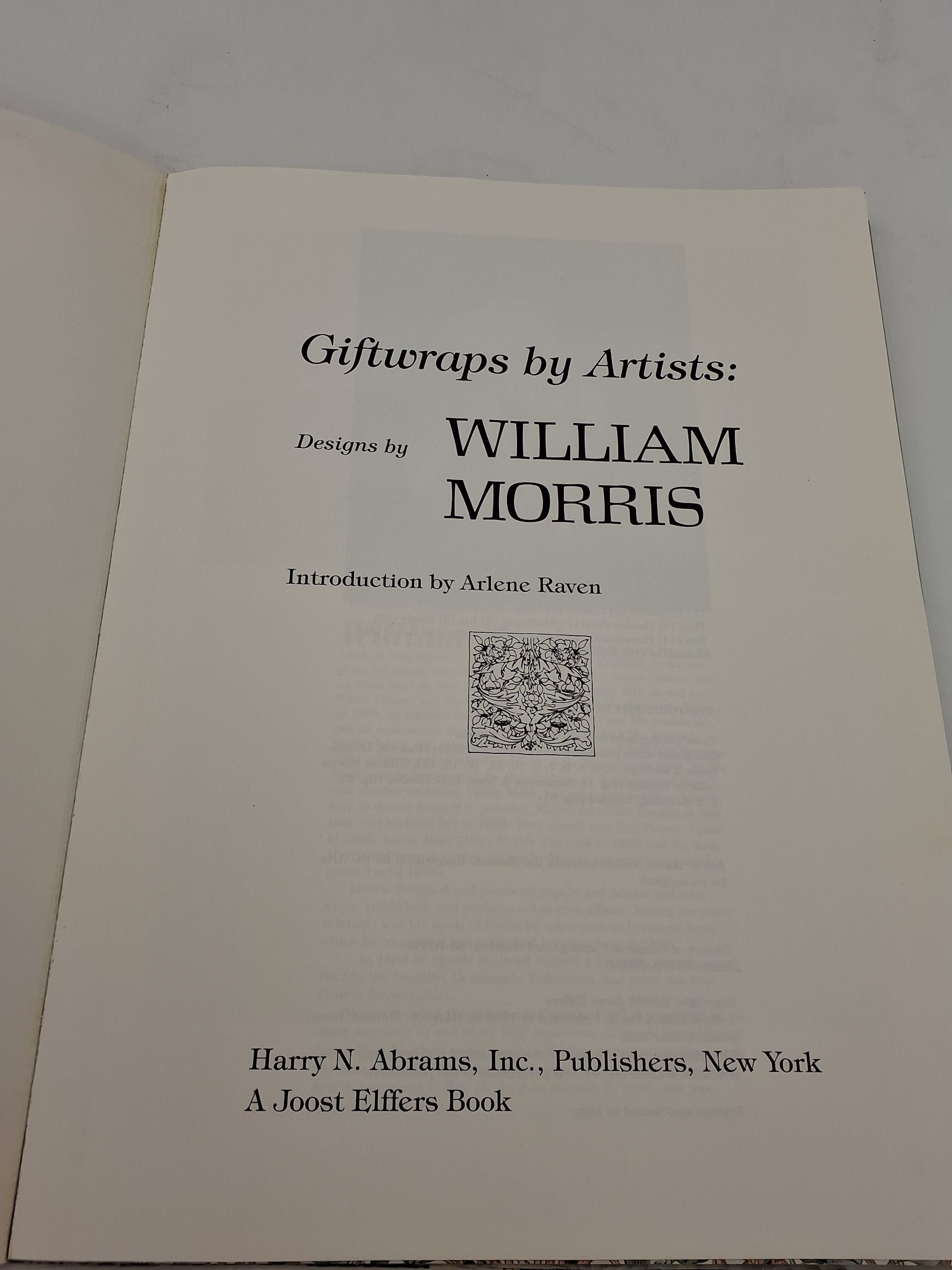Giftwraps by Artists, designs by William Morris