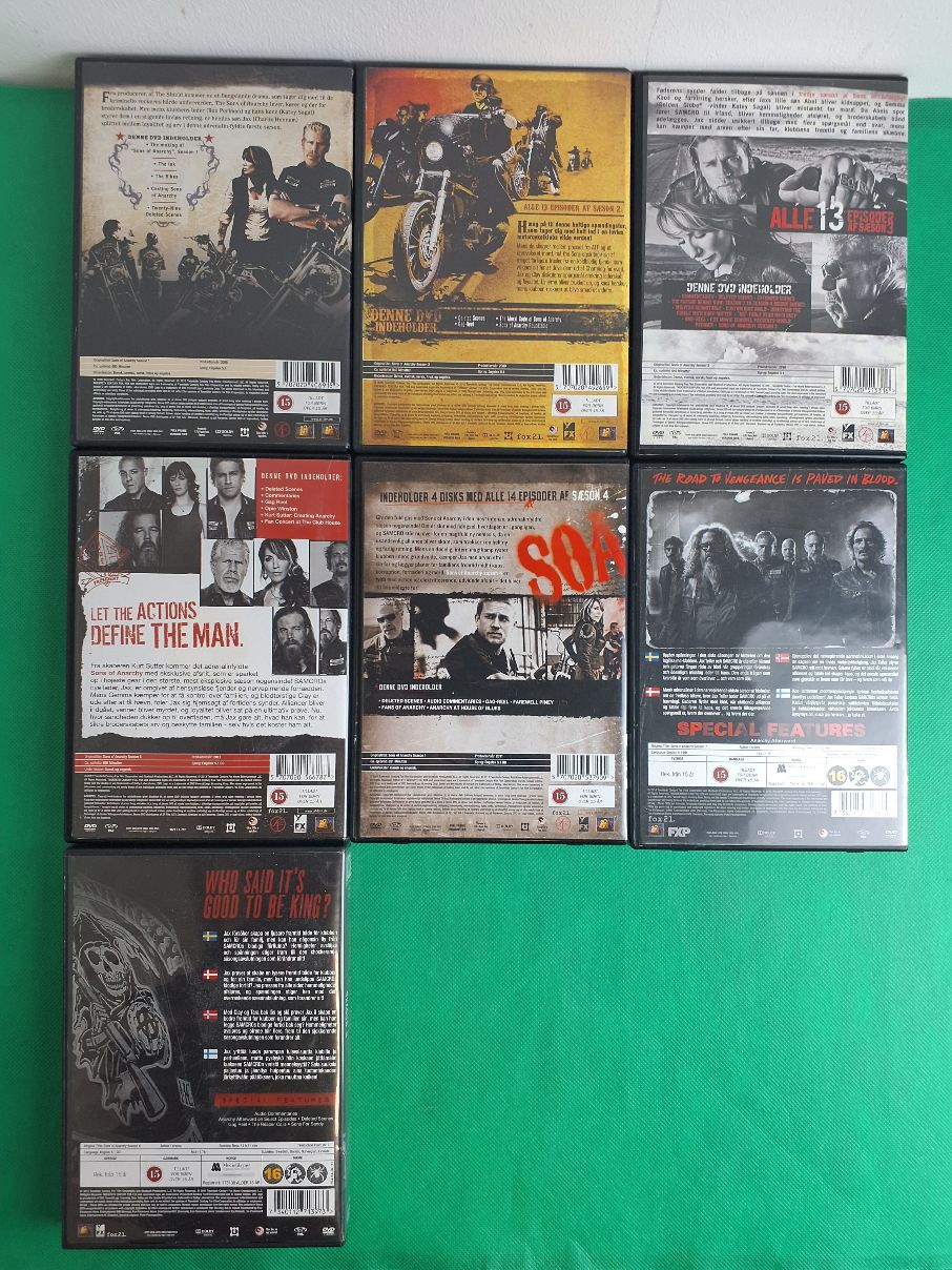 Dvd: Sons of Anarchy komplet