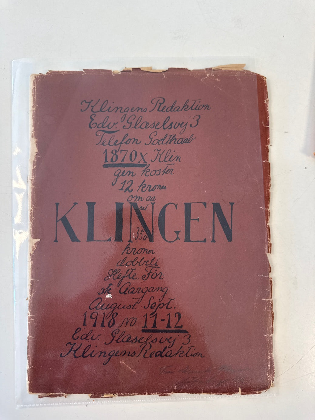 Blad samling 10 stk. "Klingen"