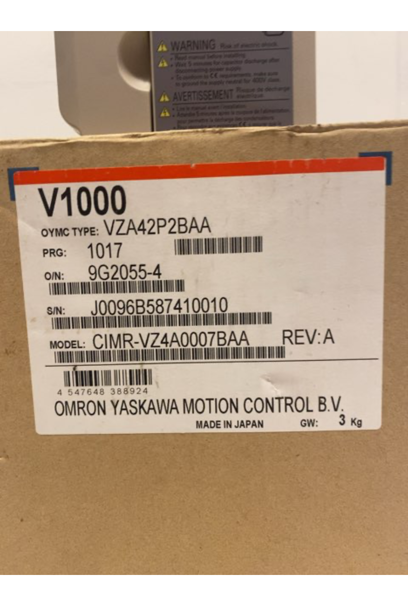 Omron V1000 inverter. Ny