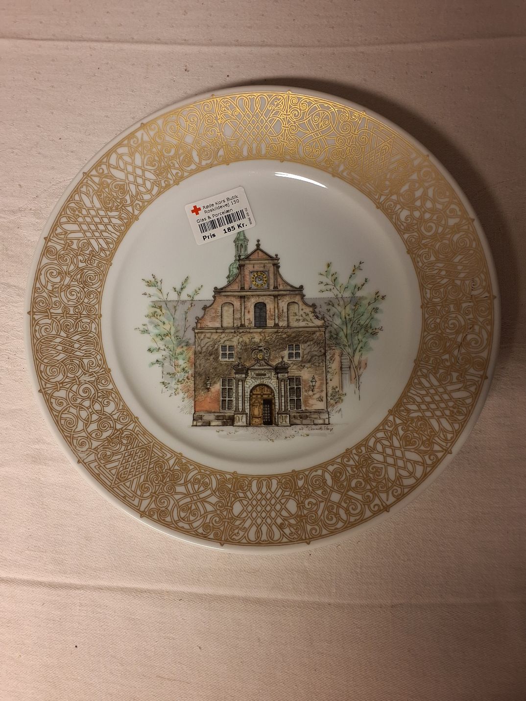 Royal Copenhagen Hvid porcelæns tallerken - pris pr tallerken