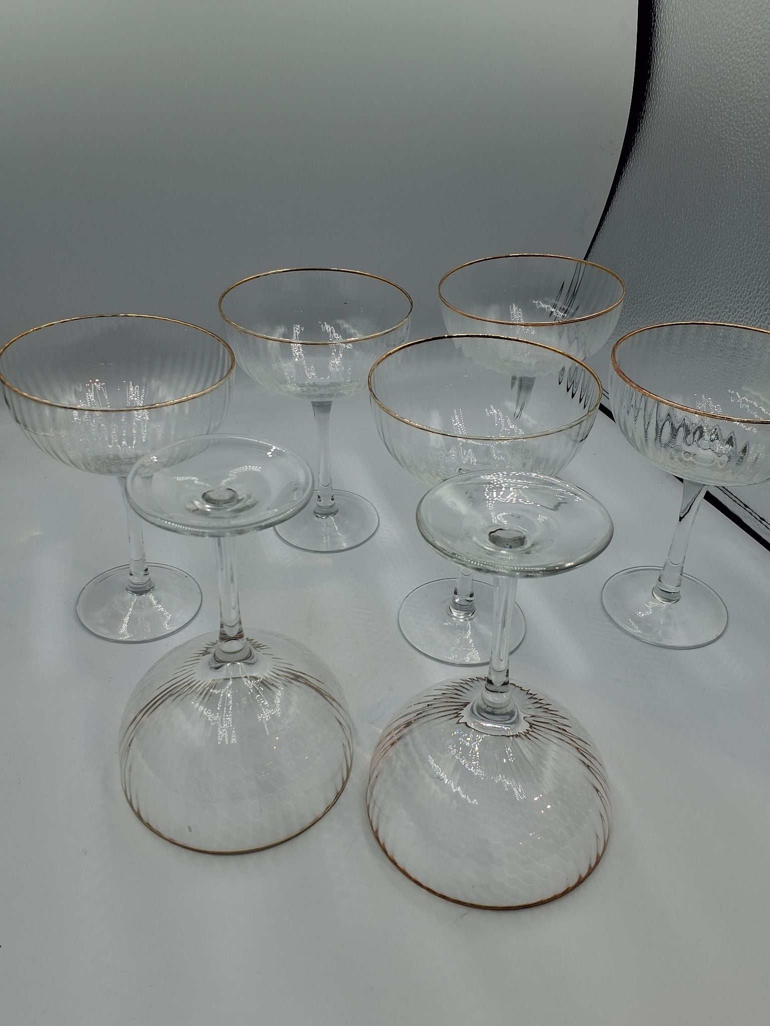 7 stk Palermo gold cocktail glas