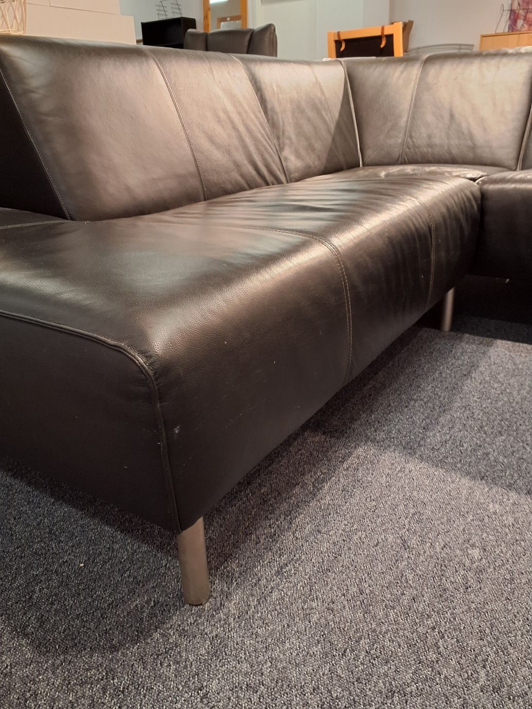 Hjørnesofa i kunstlæder