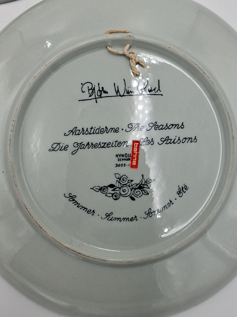 2 Bjørn Wiinblad tallerkner