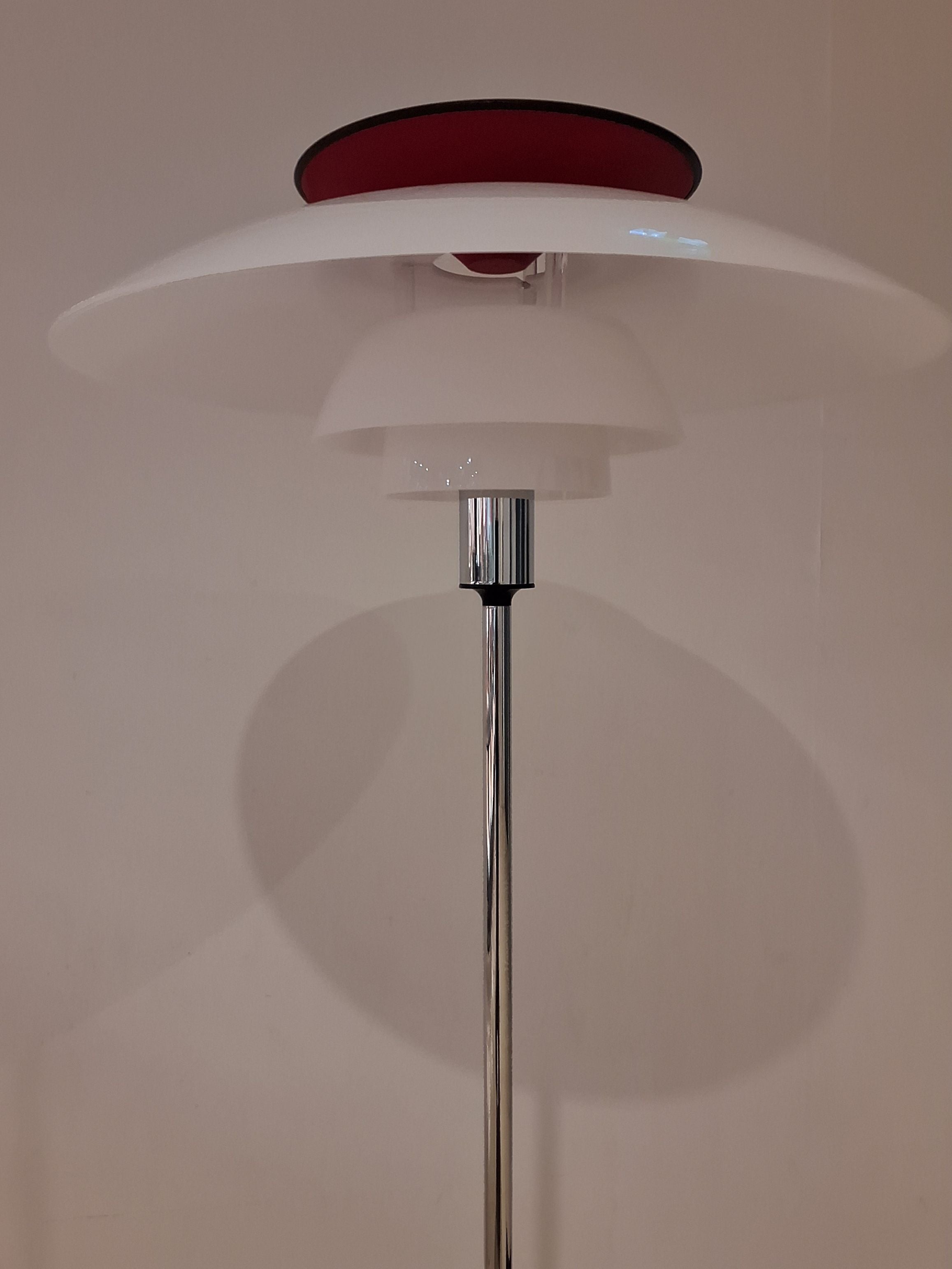 PH 80 standerlampe rød