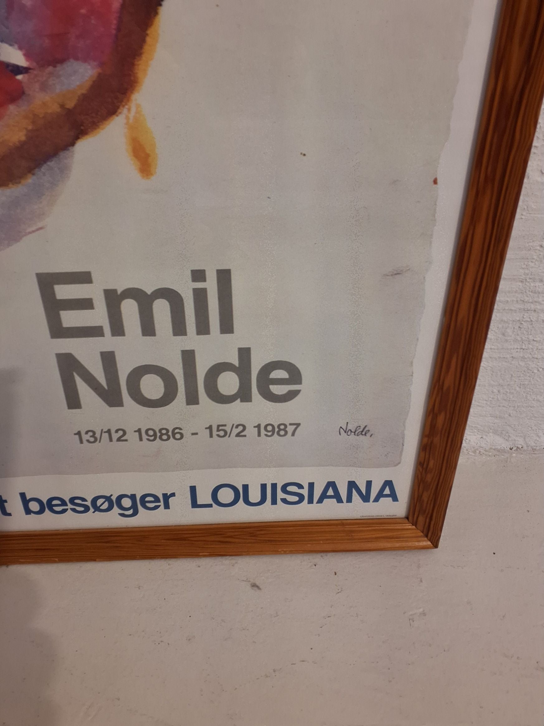 Indrammet kunstplakat Emil Nolde