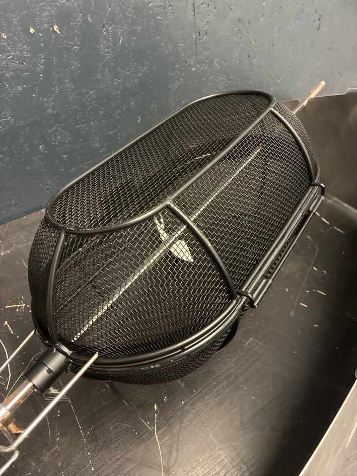 Grillspyd med batteri drevet motor