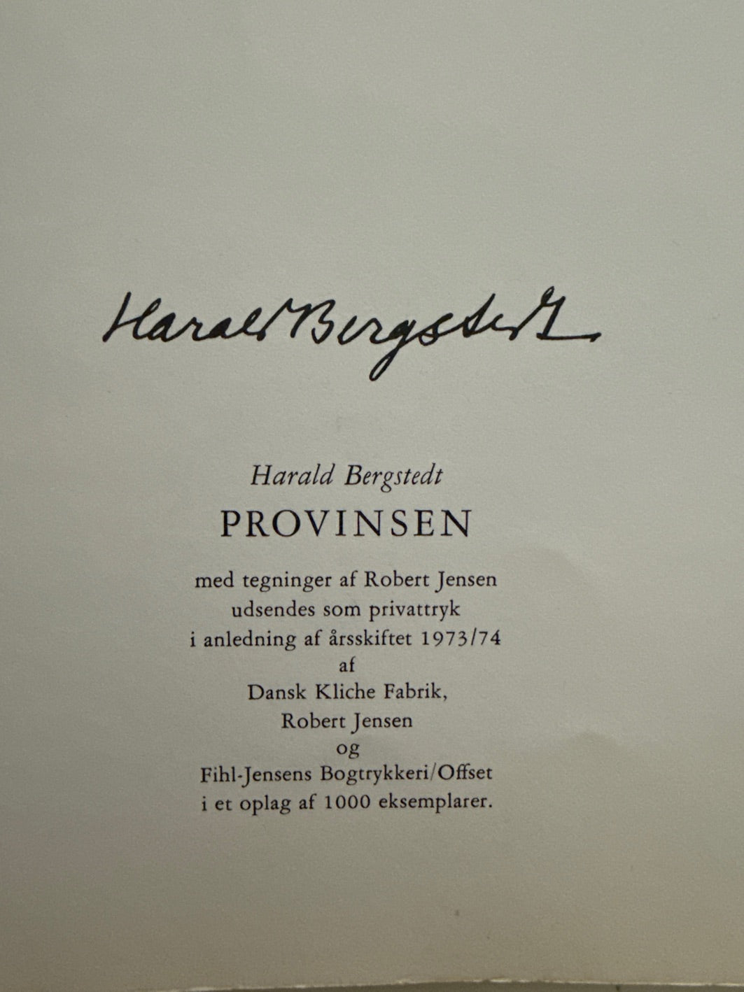 Harald Bergstedt: Provinsen (En film i vers)