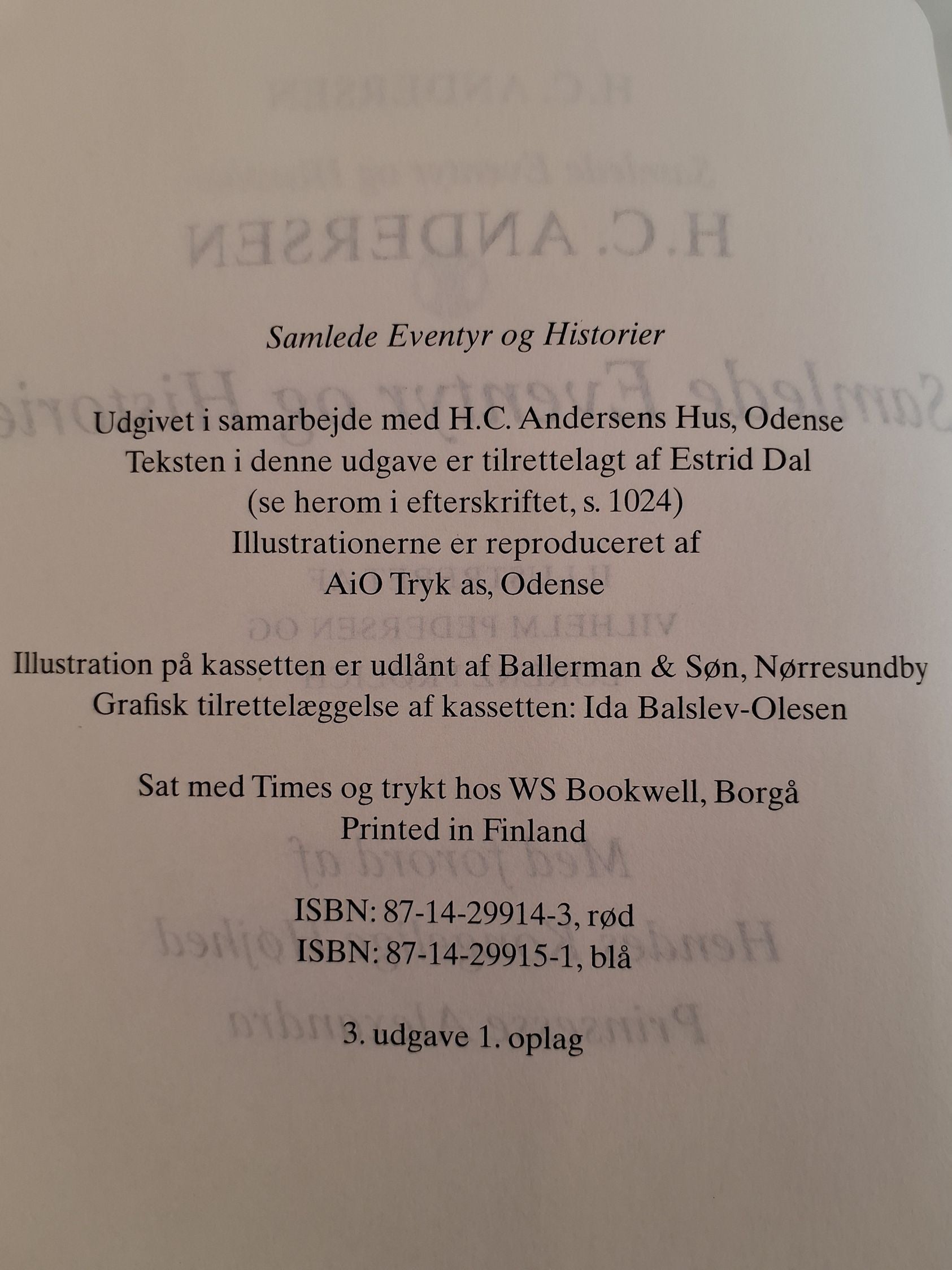 H C Andersen Samlede eventyr