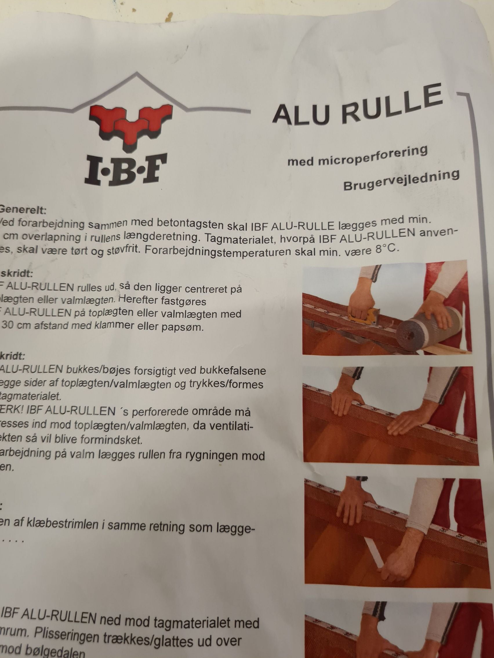 IBF alu rulle.