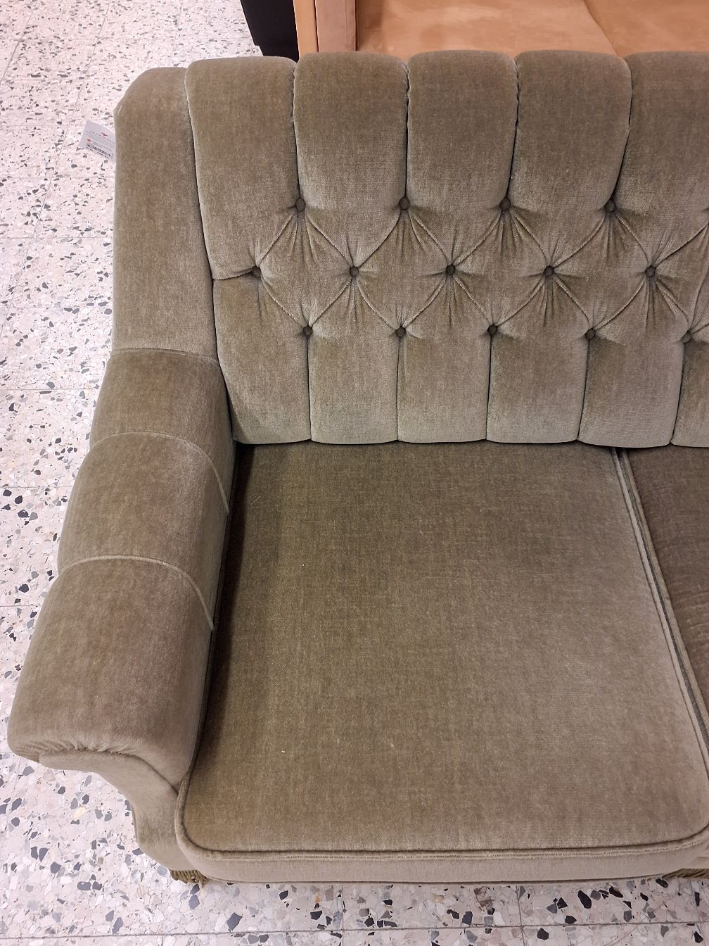 2 personers Velour sofa