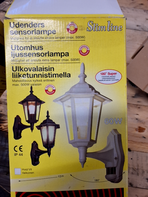 Udendørs lampe med sensor