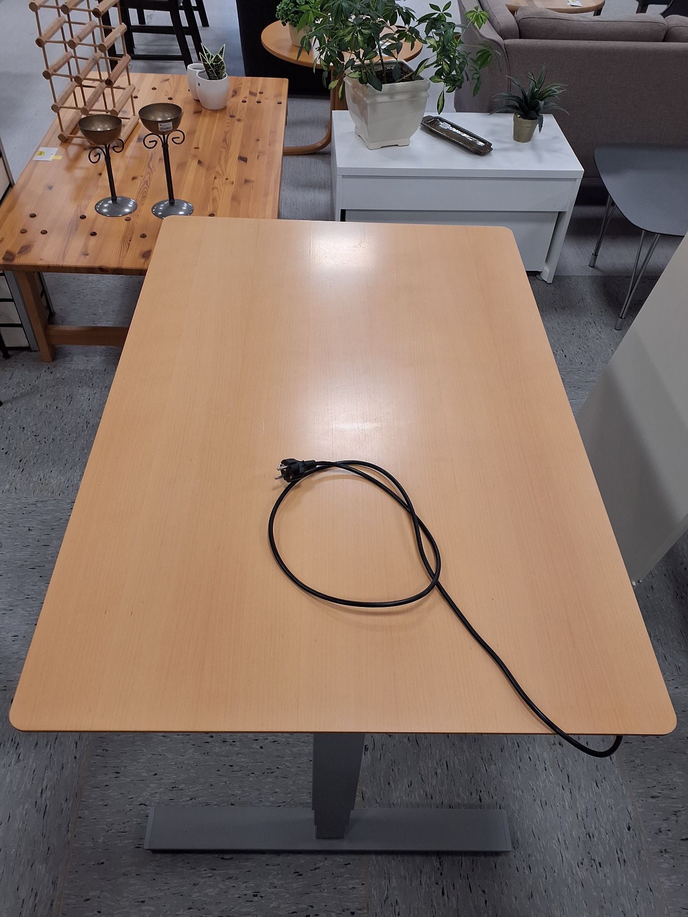 Hæve-sænke bord 120x80