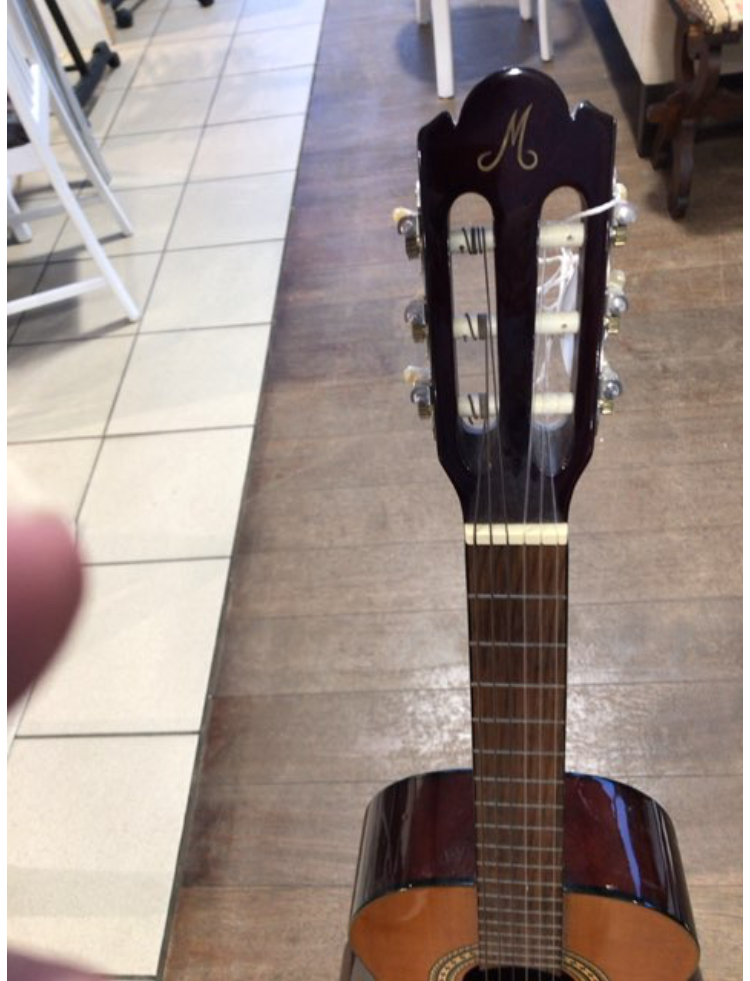 Guitar med holder