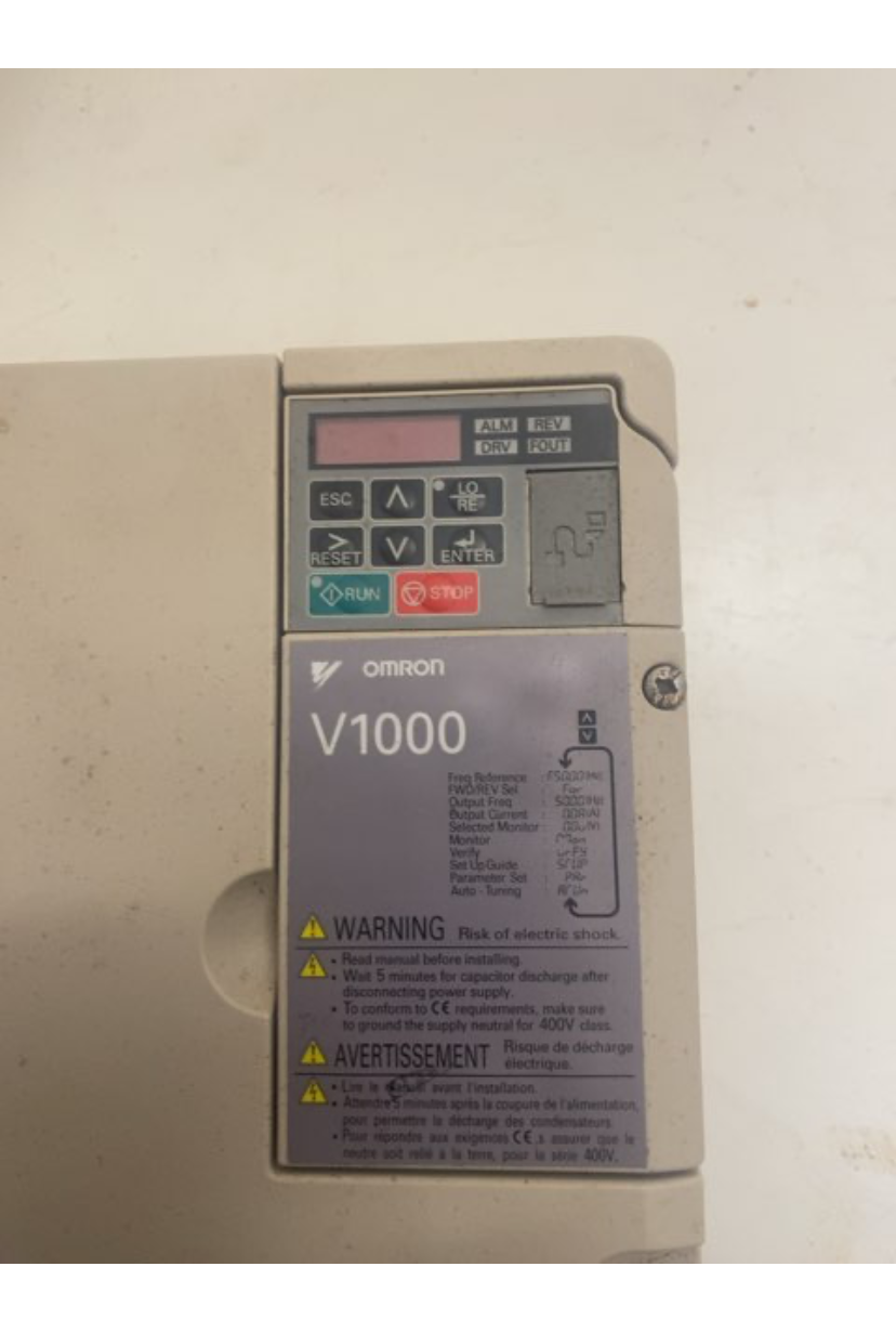 OMRON inverter V 1000. Brugt
