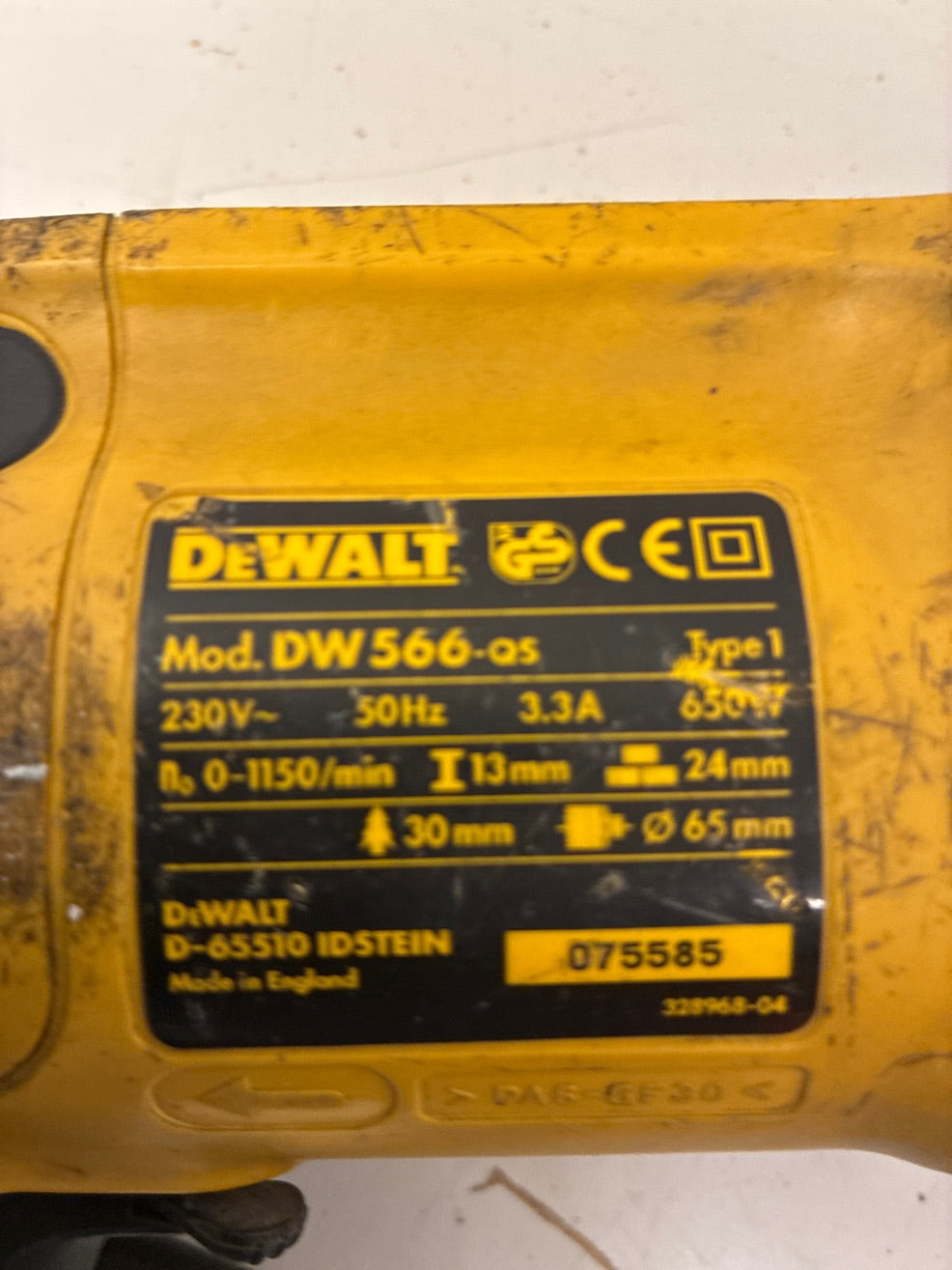 DeWalt mur/bor hammer DW566QS
