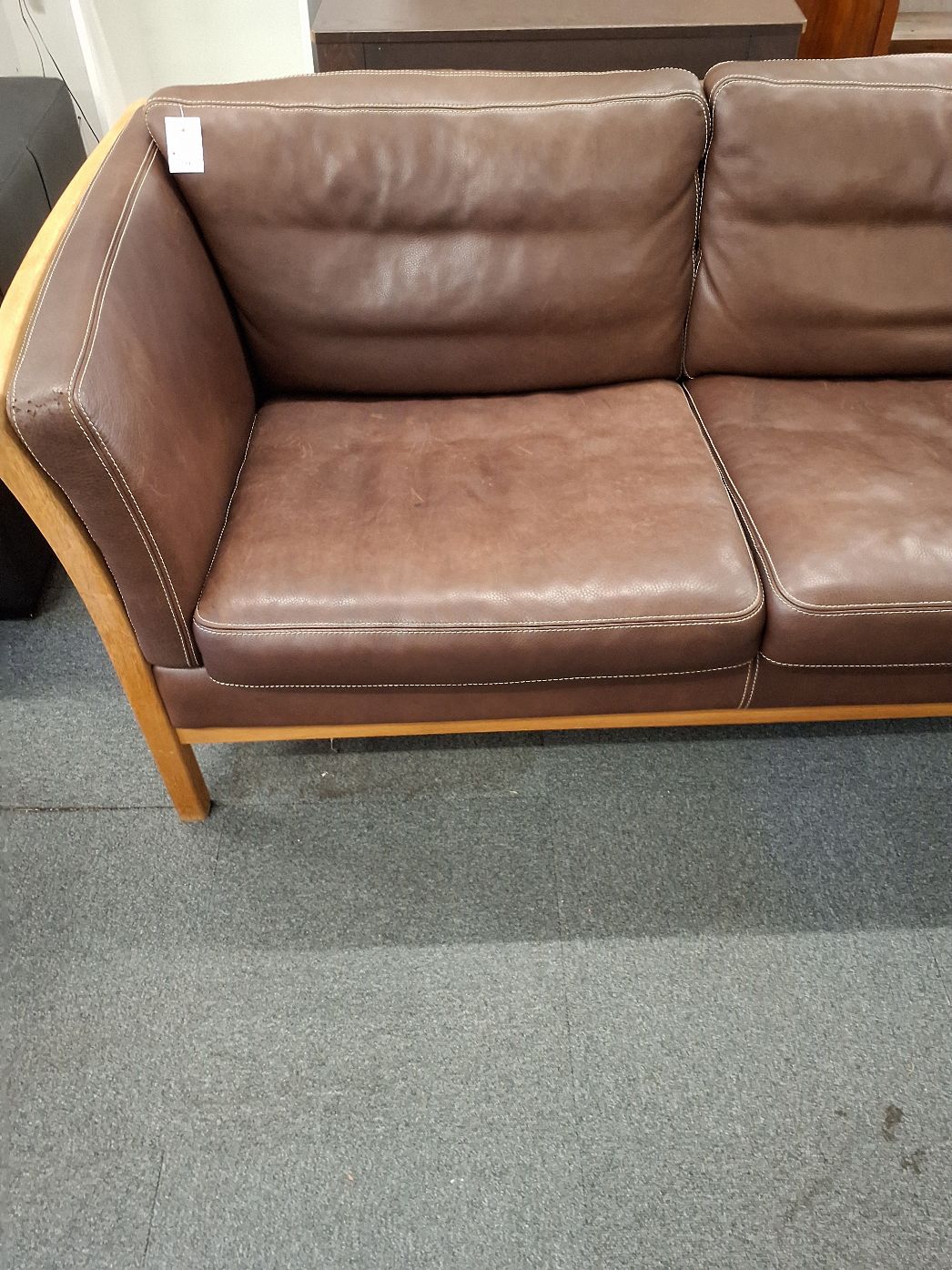 2 persons lædersofa
