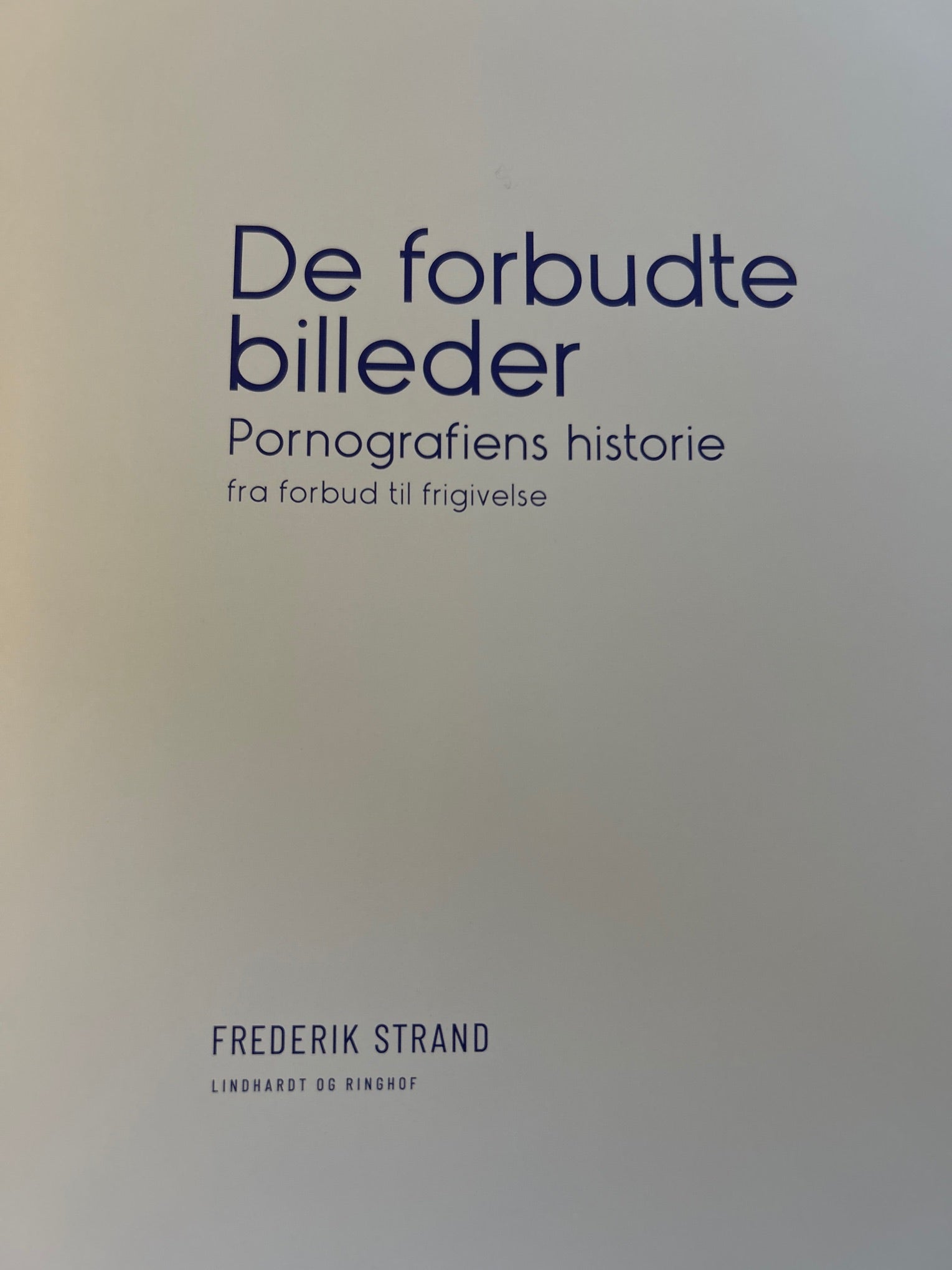 De forbudte billeder. Pornografiens historie