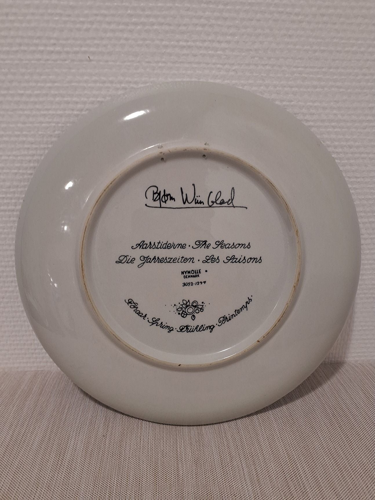 Bjørn Wiinblad platte forår 27 cm diameter