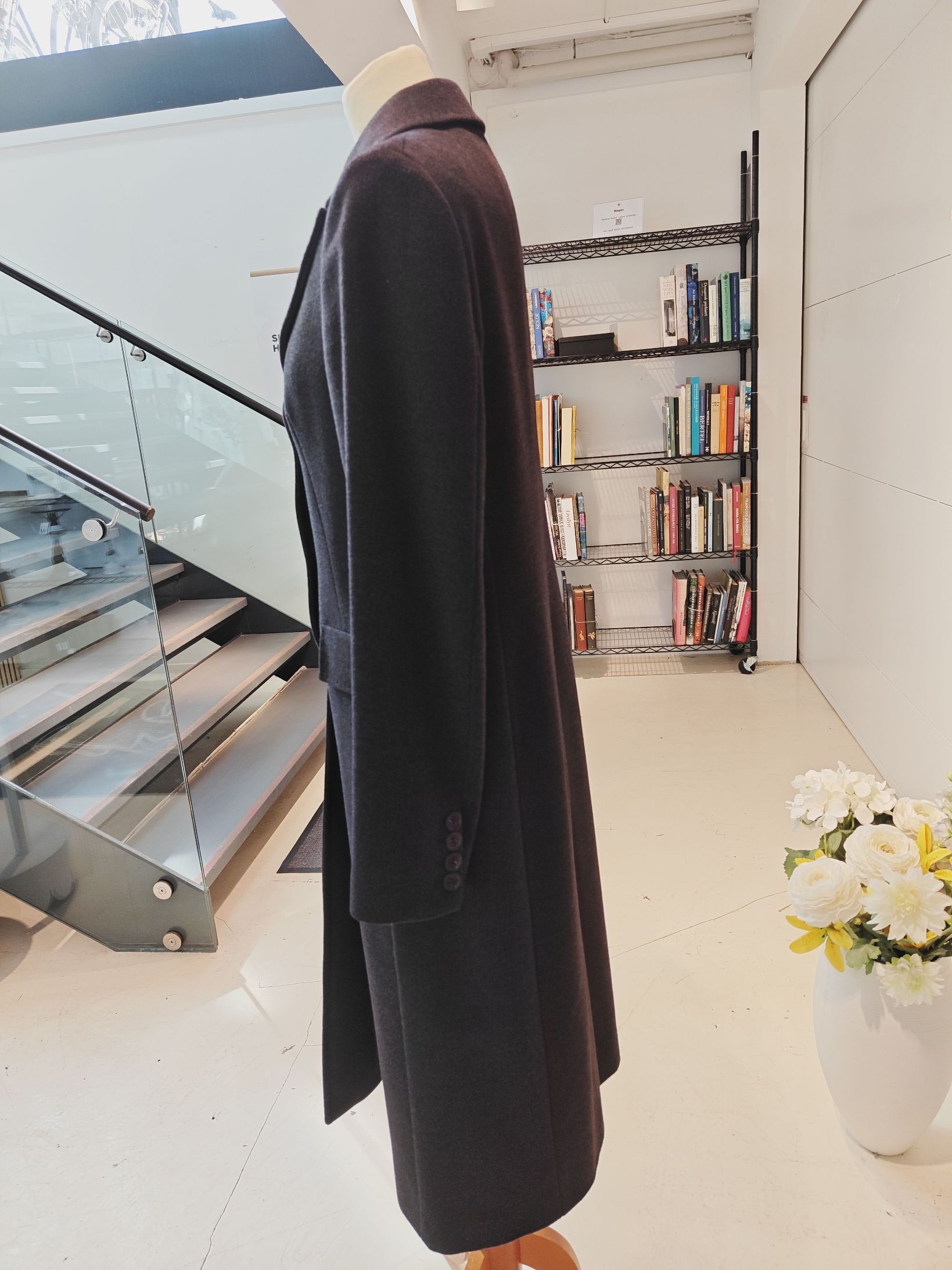Max Mara Vinterfrakke, sort