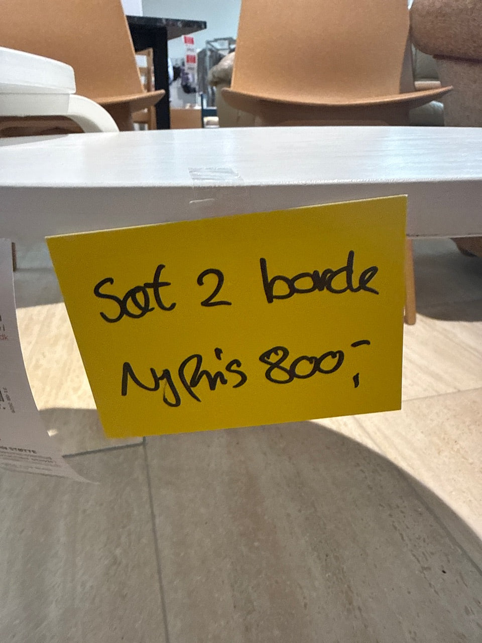 Sofabord sæt ovalt