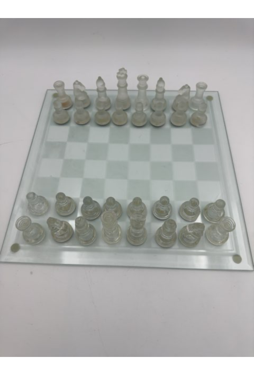 Glas skak spil