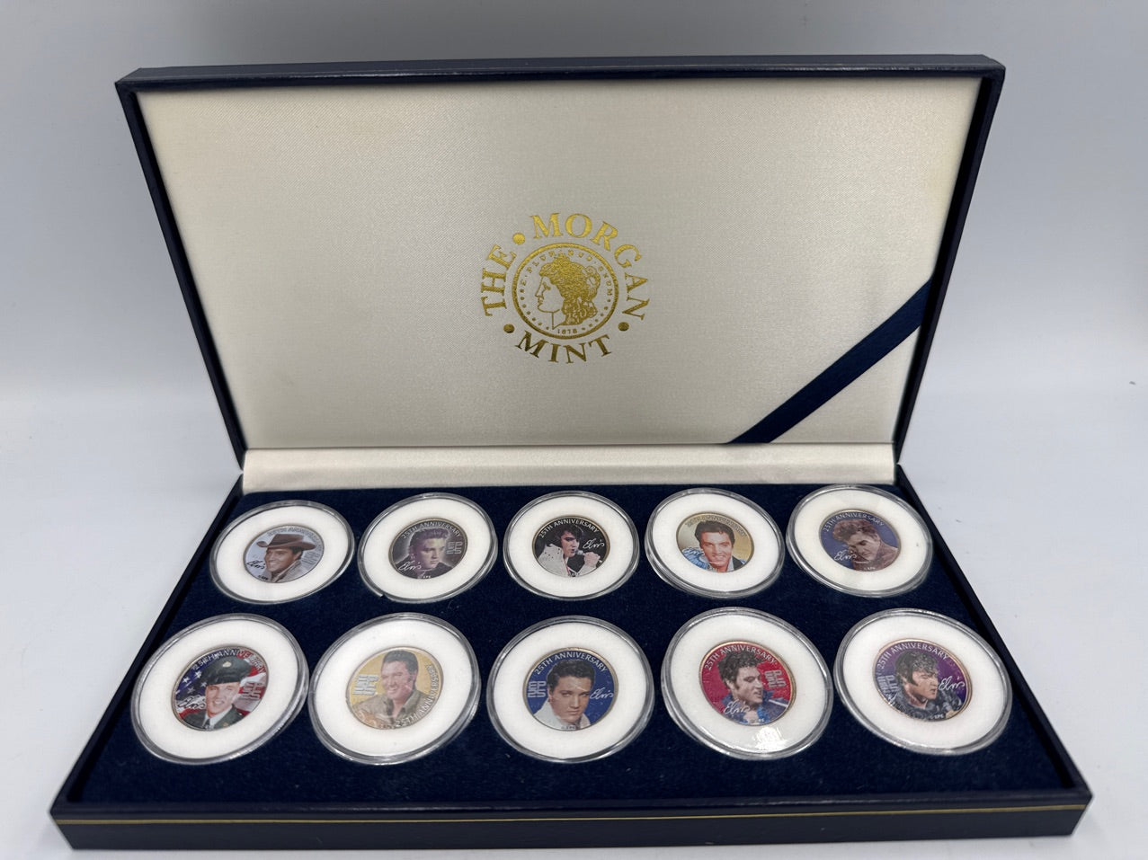 Musik - Elvis Presley Morgan mint colorized quaters